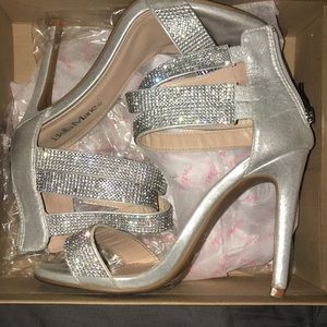 Glam Silver Heels